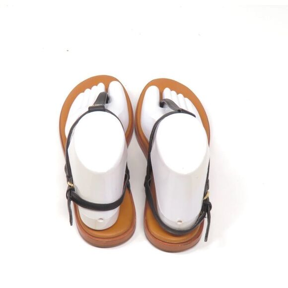 Cole Haan Flora Black Leather Adjustable Toe Sandals Slingback Women 7 - Picture 6 of 9